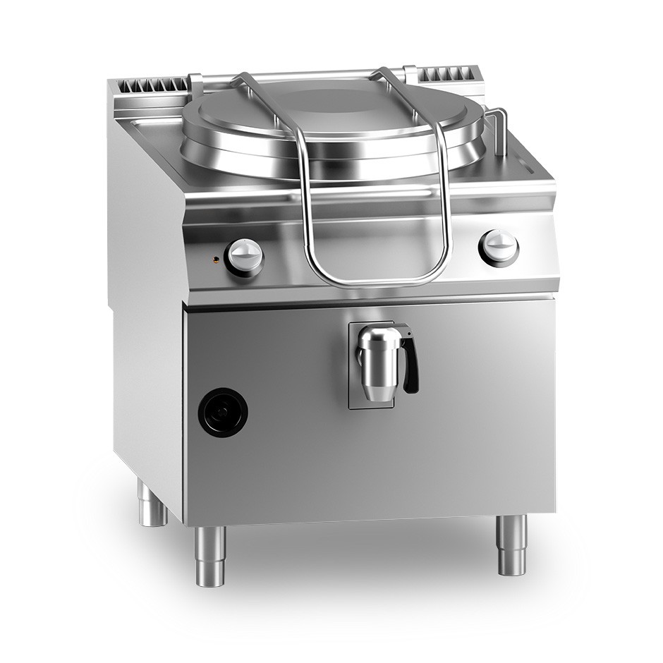 Gas Kochkessel, 100 Liter, indirekte Beheizung, B 800 mm x T 900 mm x H 870 mm