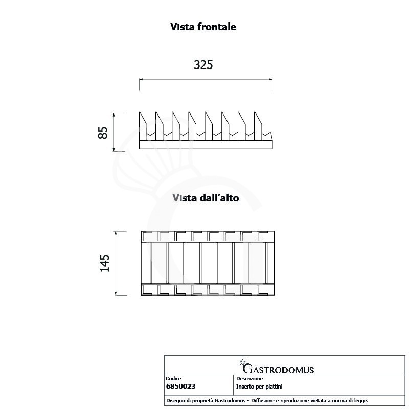 copy of Portapiattini per 12 posti