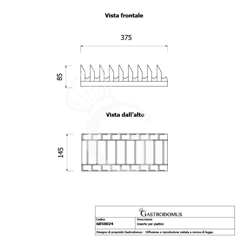 copy of Portapiattini per 12 posti