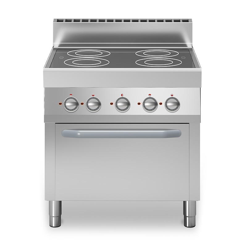 Elektro-Glaskeramikherd mit Elektro Umluft-Backofen, Tiefe 700 mm