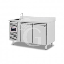 copy of Tavolo refrigerato - 2 porte - Prof. 700 - temperatura -2°C/+8°C