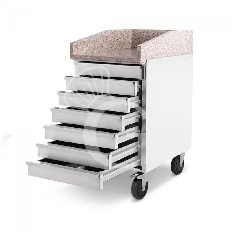 copy of Cassettiera inox per contenitore impasti pizza