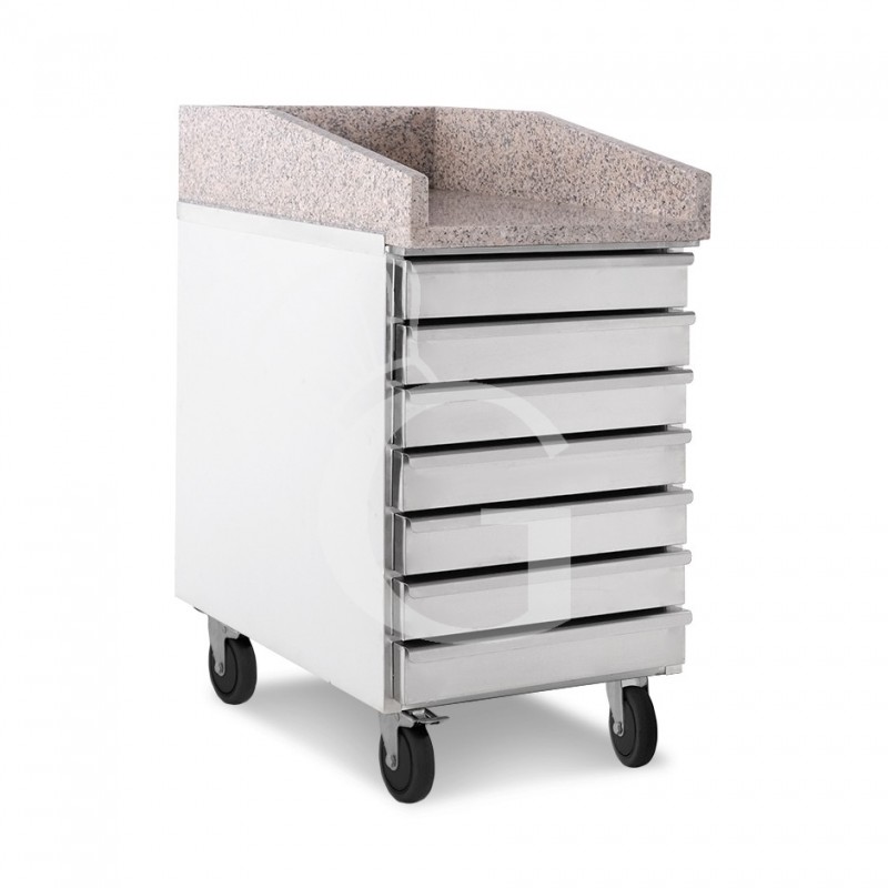 copy of Cassettiera inox per contenitore impasti pizza