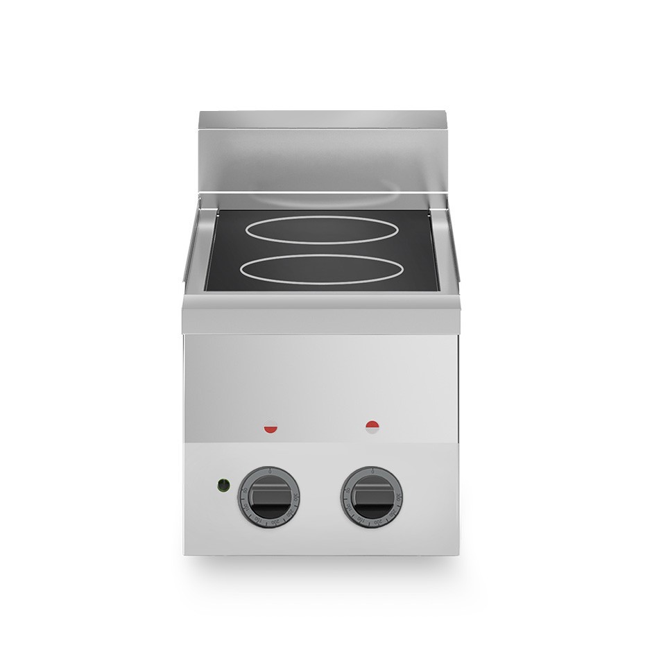 Elektro-Glaskeramikkochfeld - Tischgerät, 2 Kochzonen, Tiefe 600 mm