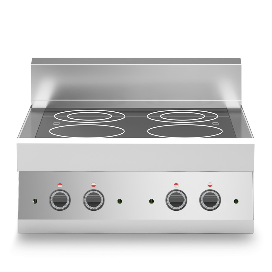 Elektro-Glaskeramikkochfeld, Tischgerät, 4 Kochzonen, Tiefe 650 mm