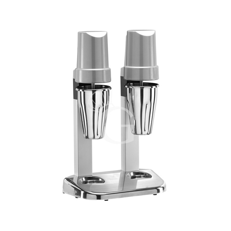 Dual-Barmixer/Milchshaker, 2 Edelstahlbecher (0,5 L+0,5 L), 120 W, B 300 mm x T 195 mm x 485 mm