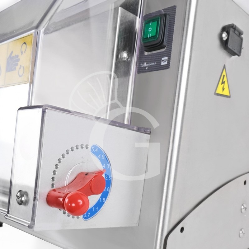 copy of Stendipizza in inox con rulli paralleli in PEHD per pizza diam. 26/40 cm e pedale elettrico