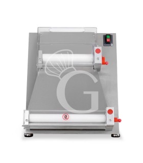 copy of Stendipizza in inox con rulli paralleli in PEHD per pizza diam. 26/40 cm e pedale elettrico