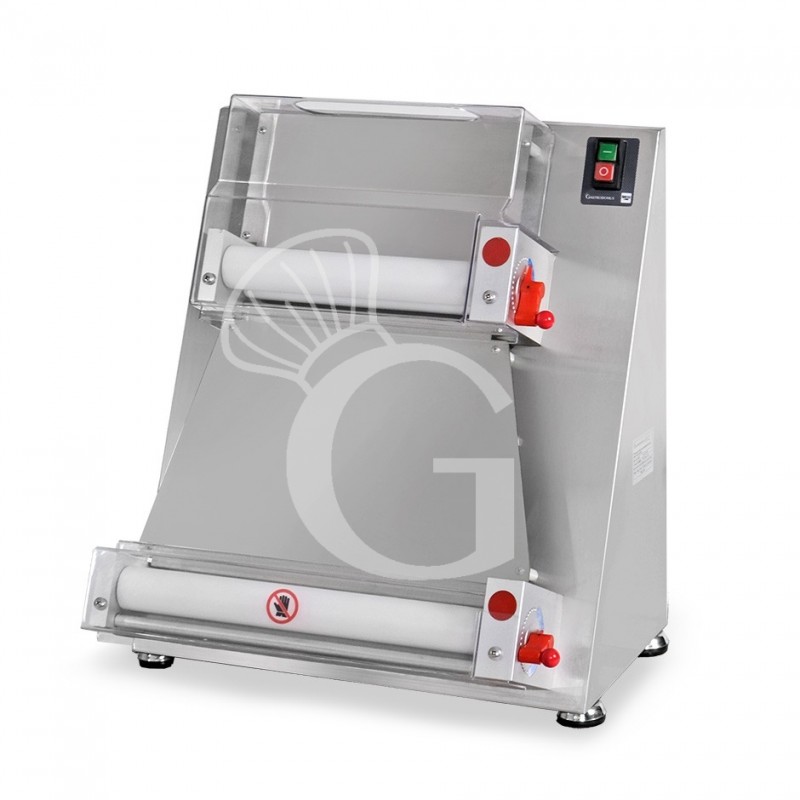 copy of Stendipizza in inox con rulli paralleli in PEHD per pizza diam. 26/40 cm e pedale elettrico