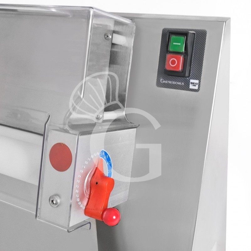 copy of Stendipizza in inox con rulli paralleli in PEHD per pizza diam. 26/40 cm e pedale elettrico