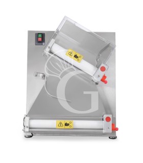copy of Stendipizza in inox con rulli paralleli in PEHD per pizza diam. 26/40 cm e pedale elettrico