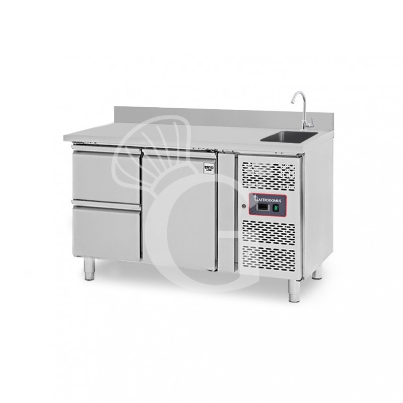 copy of Tavolo refrigerato - 2 porte - Prof. 700 - temperatura -2°C/+8°C