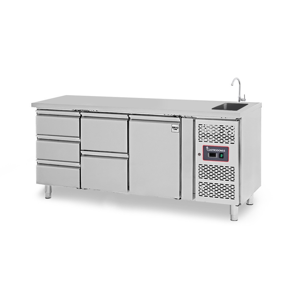 copy of Tavolo refrigerato - 2 porte - Prof. 700 - temperatura -2°C/+8°C