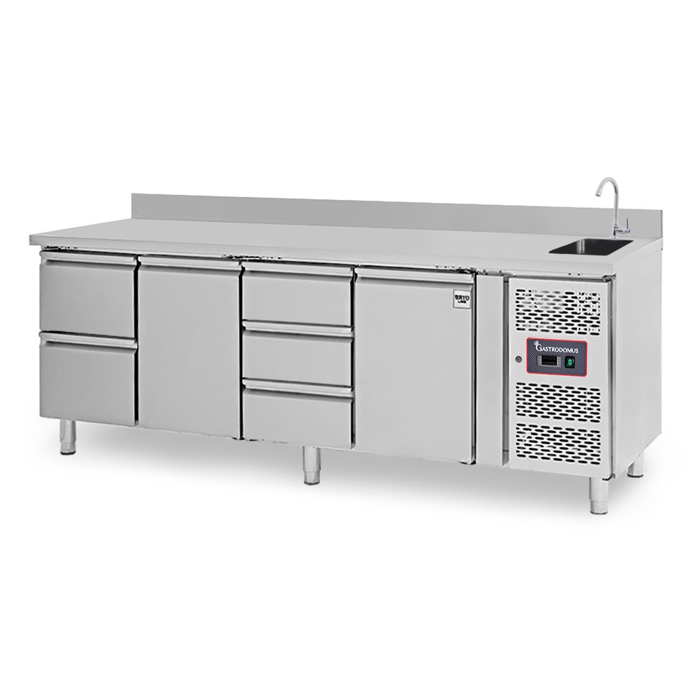copy of Tavolo refrigerato - 2 porte - Prof. 700 - temperatura -2°C/+8°C