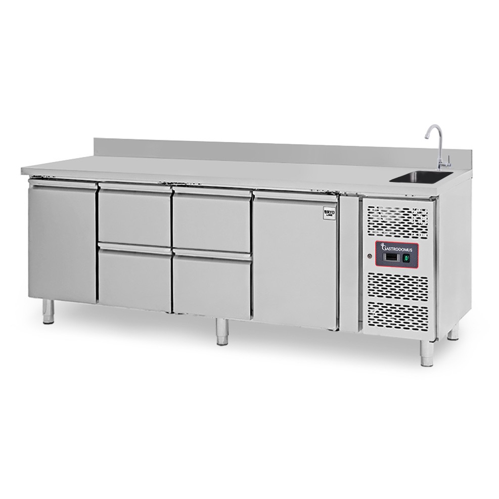 copy of Tavolo refrigerato - 2 porte - Prof. 700 - temperatura -2°C/+8°C