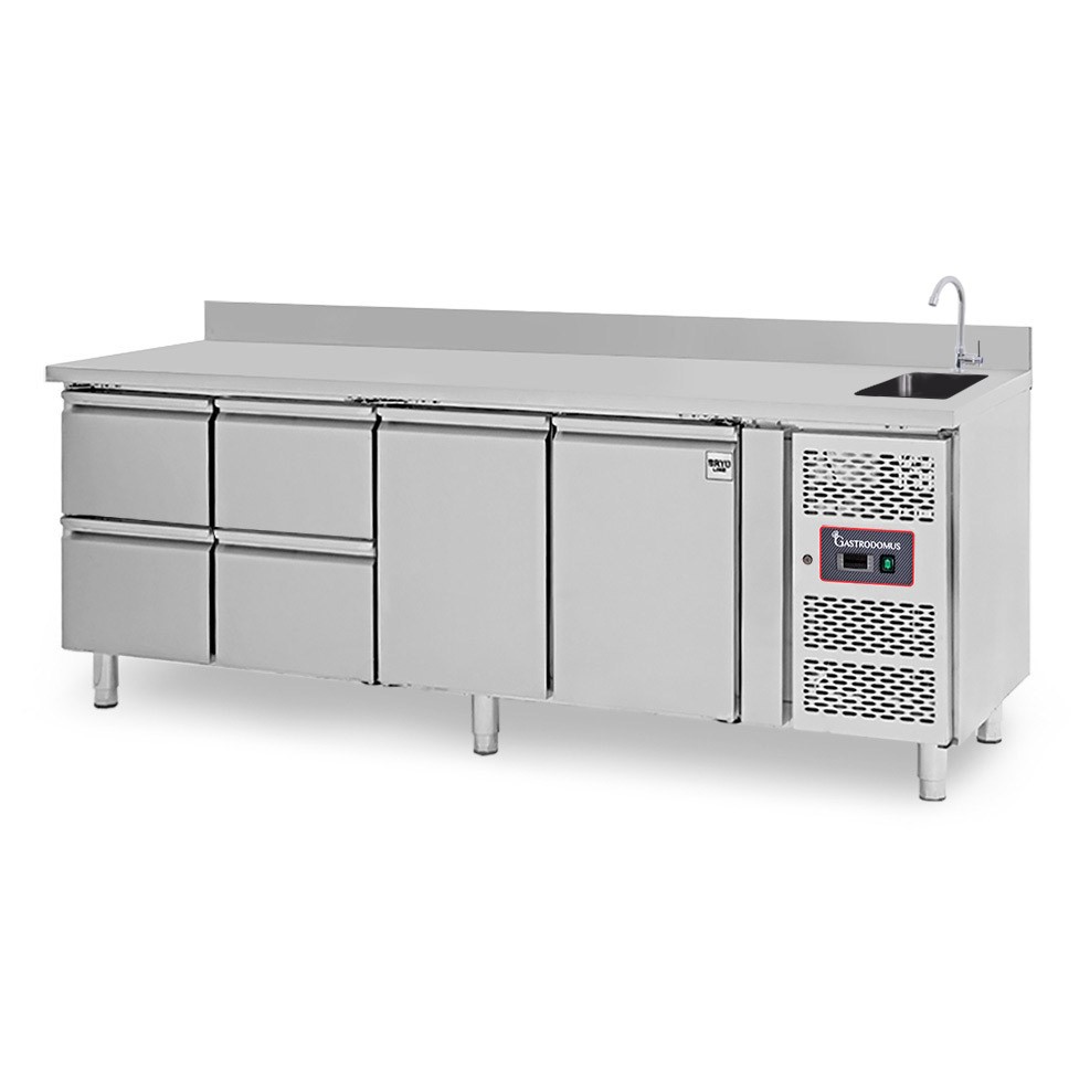 copy of Tavolo refrigerato - 2 porte - Prof. 700 - temperatura -2°C/+8°C