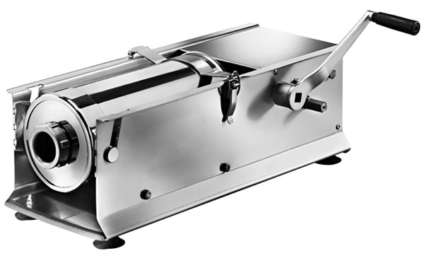 Manuelle Wurstfüllmaschine, liegend, Fassungsvermögen 14 L, B 1550 mm x T 450 mm x H 450 mm