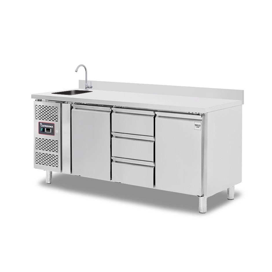 copy of Tavolo refrigerato - 2 porte - Prof. 700 - temperatura -2°C/+8°C