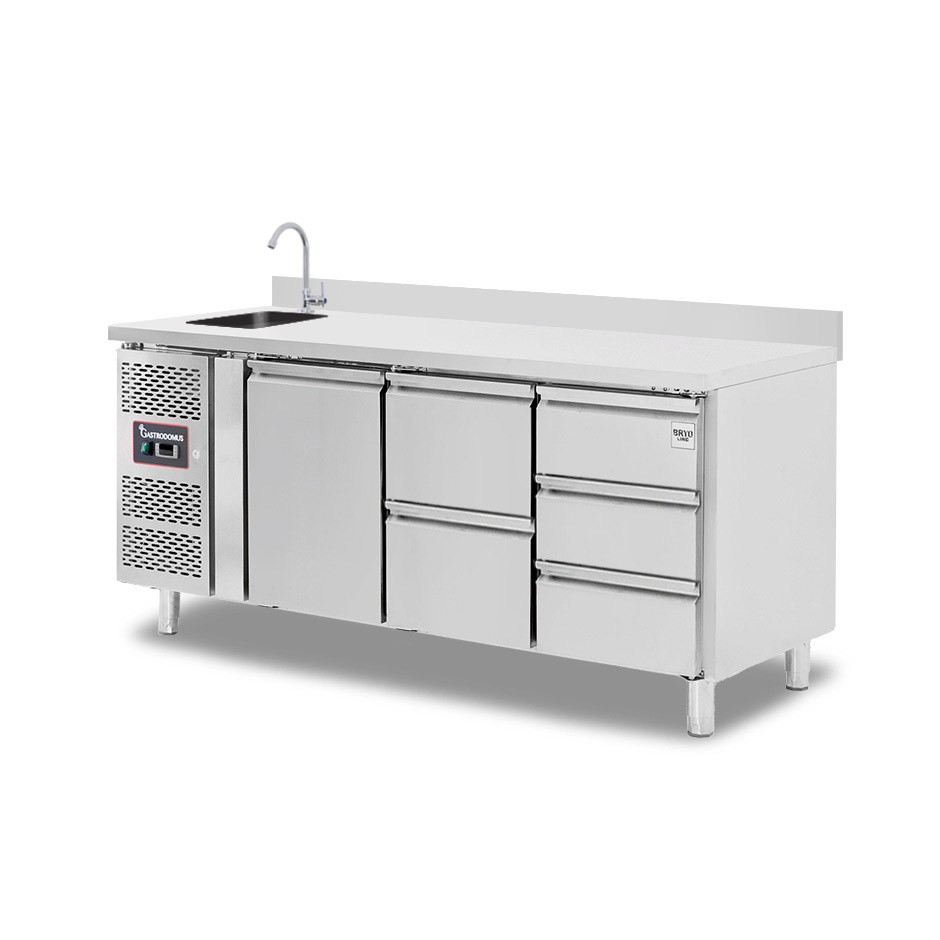 copy of Tavolo refrigerato - 2 porte - Prof. 700 - temperatura -2°C/+8°C