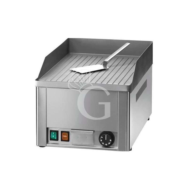 Elektro Bratplatte - gerillt, verchromt, Tischgerät , 1 Kochzone, 3000 W Elektro Bratplatte - gerillt, verchromt, Tischgerät , 1 Kochzone, 3000 W