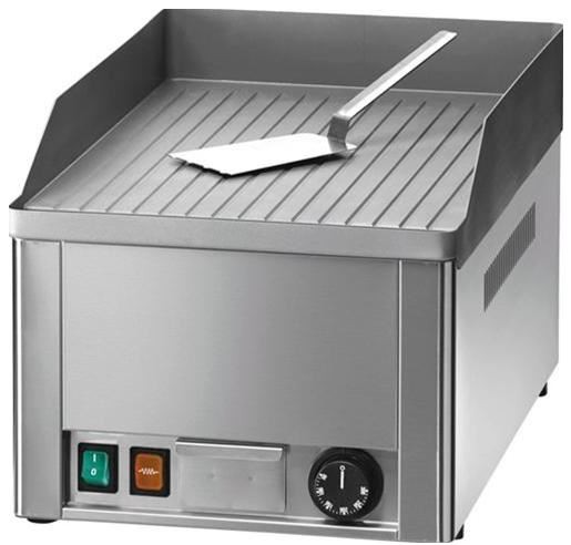 Elektro Bratplatte - gerillt, verchromt, Tischgerät , 1 Kochzone, 3000 W