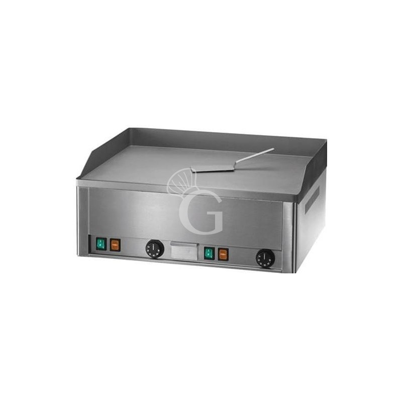 Elektro Bratplatte - glatt, verchromt, Tischgerät, 2 Kochzonen, 6000 W, dreiphasig Elektro Bratplatte - glatt, verchromt, Tischgerät, 2 Kochzonen, 6000 W, dreiphasig
