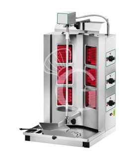 Elektro Dönergrill/Gyrosgrill, 3+3 Infrarot-Heizwiderstände