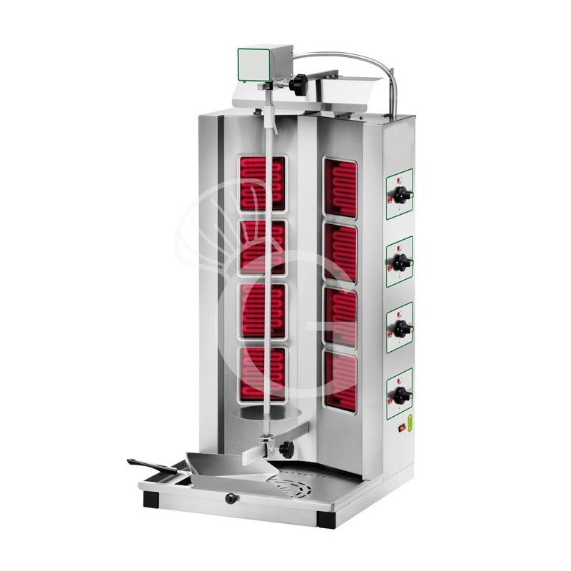 Elektro Dönergrill/Gyrosgrill, 4+4 Infrarot-Heizwiderstände, B 510 mm x T 530 mm x H 1060 mm Elektro Dönergrill/Gyrosgrill, 4+4 Infrarot-Heizwiderstände, B 510 mm x T 530 mm x H 1060 mm