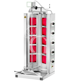 Elektro Dönergrill/Gyrosgrill, professionell, 2+2 Infrarot-Heizwiderstände, B 510 mm x T 530 mm x H 1220 mm