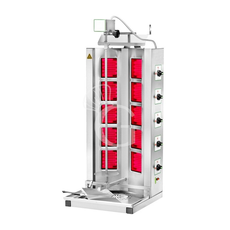 Elektro Dönergrill/Gyrosgrill, professionell, 2+2 Infrarot-Heizwiderstände, B 510 mm x T 530 mm x H 1220 mm Elektro Dönergrill/Gyrosgrill, professionell, 2+2 Infrarot-Heizwiderstände, B 510 mm x T 530 mm x H 1220 mm