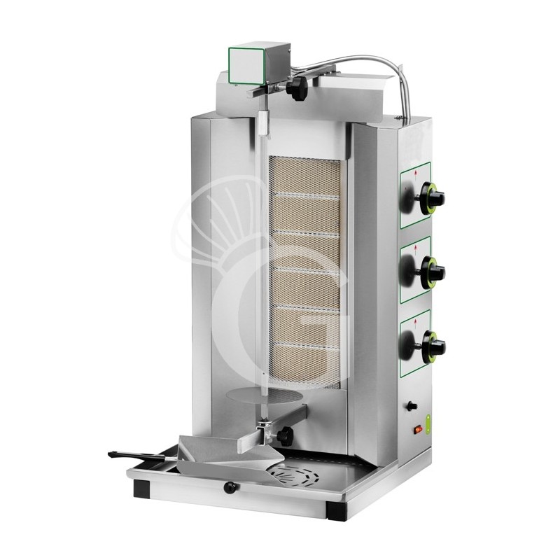 Gas Dönergrill/Gyrosgrill, 6 Brenner, B 480 mm x T 500 mm x H 940 mm Gas Dönergrill/Gyrosgrill, 6 Brenner, B 480 mm x T 500 mm x H 940 mm