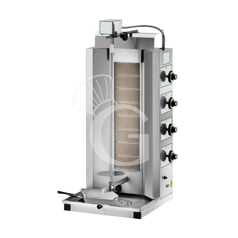 Gas Dönergrill/Gyrosgrill, 8 Brenner, B 480 mm x T 500 mm x H 1105 mm Gas Dönergrill/Gyrosgrill, 8 Brenner, B 480 mm x T 500 mm x H 1105 mm