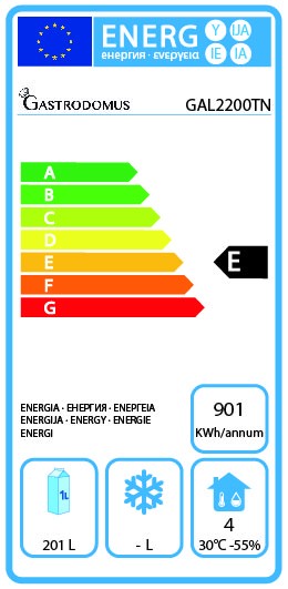 copy of Tavolo refrigerato - 2 porte - Prof. 700 - temperatura -2°C/+8°C