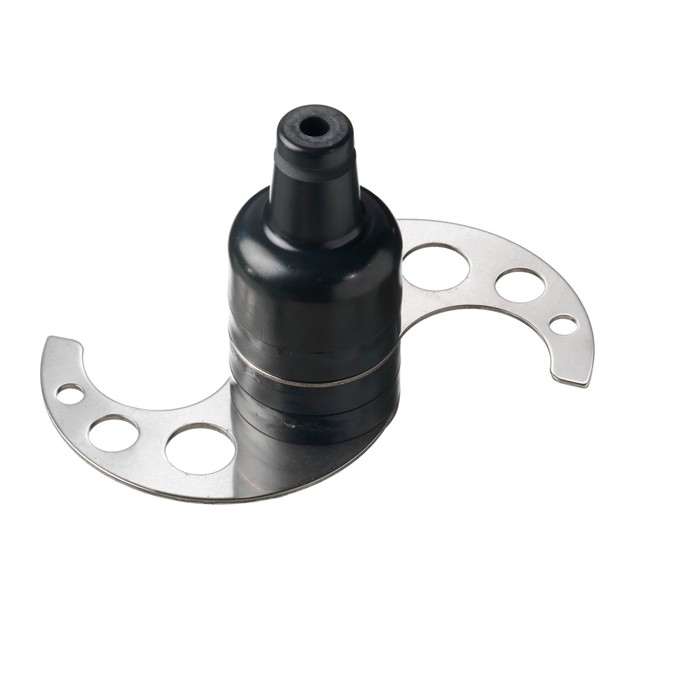 Messer mit zwei gelochten Klingen für Küchenkutter