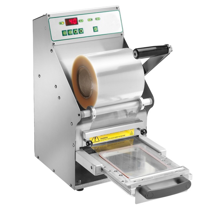 Thermoversiegelungsgerät, Edelstahl, manuelle Versiegelung, Rollenbreite 150 mm, B 260 mm x T 300 mm x H 500 mm, 0,5 kW