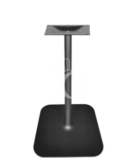 Base doppia in acciaio inox satinato altezza 73 cm