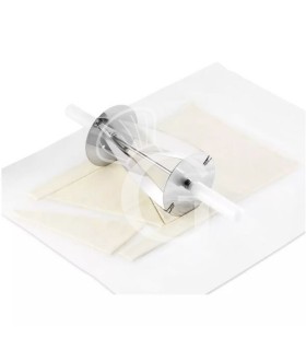 Croissant-Schneidewalze aus Edelstahl, Handgriff aus Polyethylen