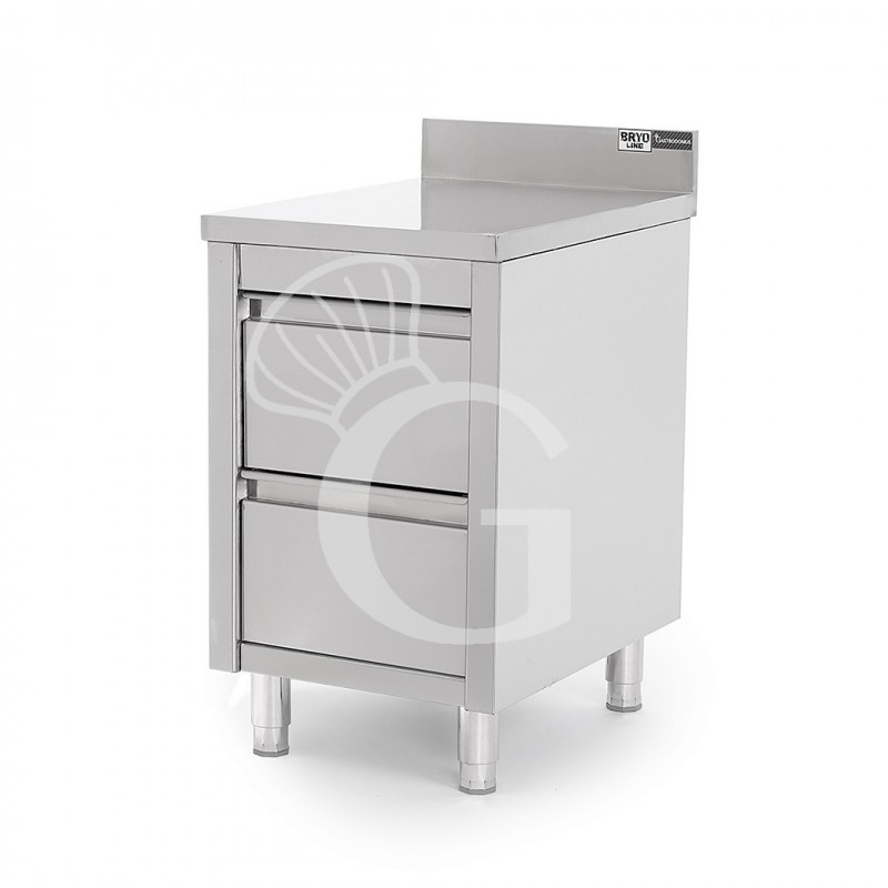 copy of Cassettiera con 2 cassetti e alzatina, L 500 x P 700 x H 850 mm