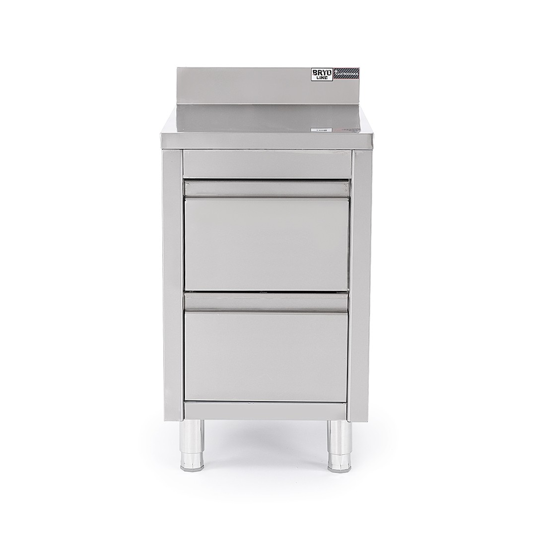 copy of Cassettiera con 2 cassetti e alzatina, L 500 x P 700 x H 850 mm