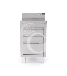 copy of Cassettiera 2 cassetti, un cassettone, alzatina, L 500 x  600 x H 850 mm