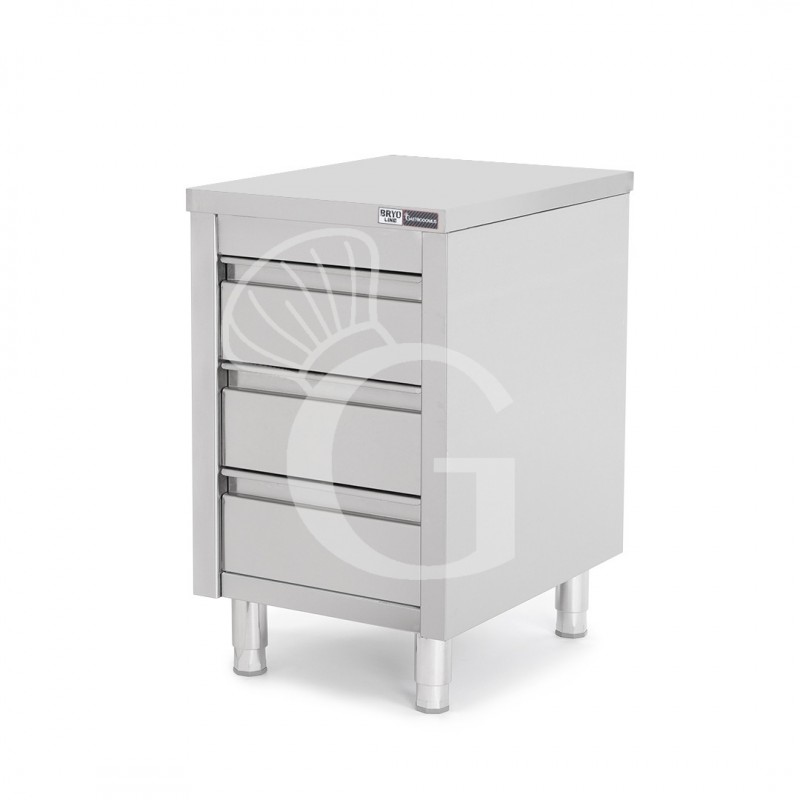 copy of Cassettiera con 3 cassetti, L 500 x P 600 x H 850 mm