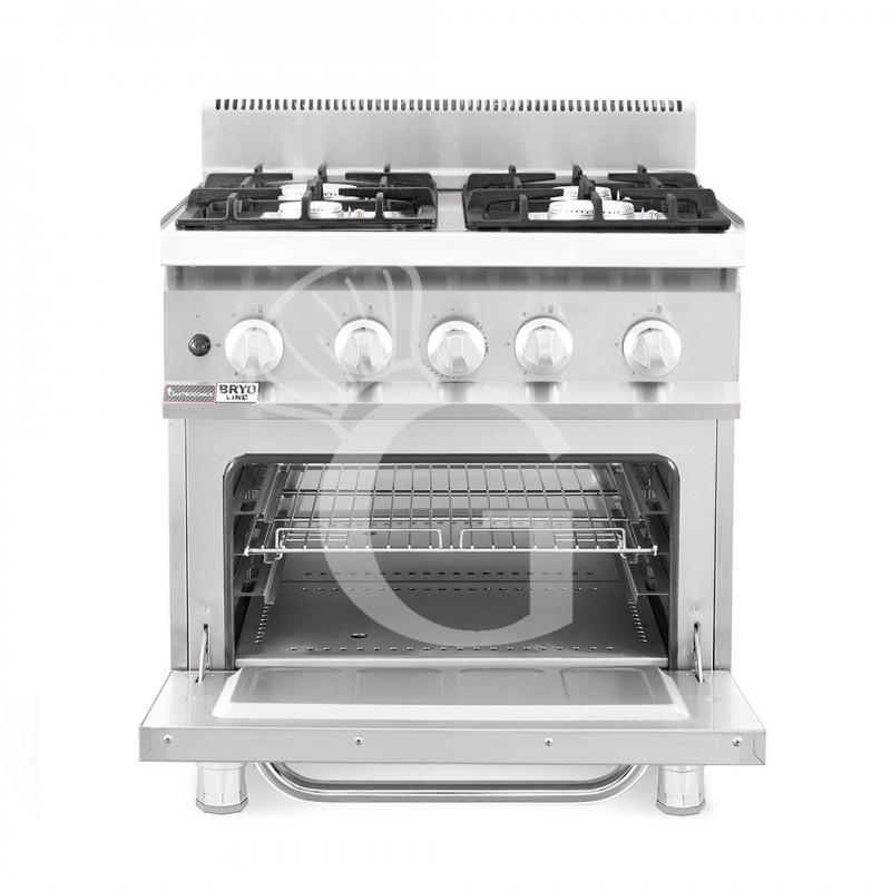 copy of Cucina a gas - 4 fuochi - forno a gas - bacinelle smaltate