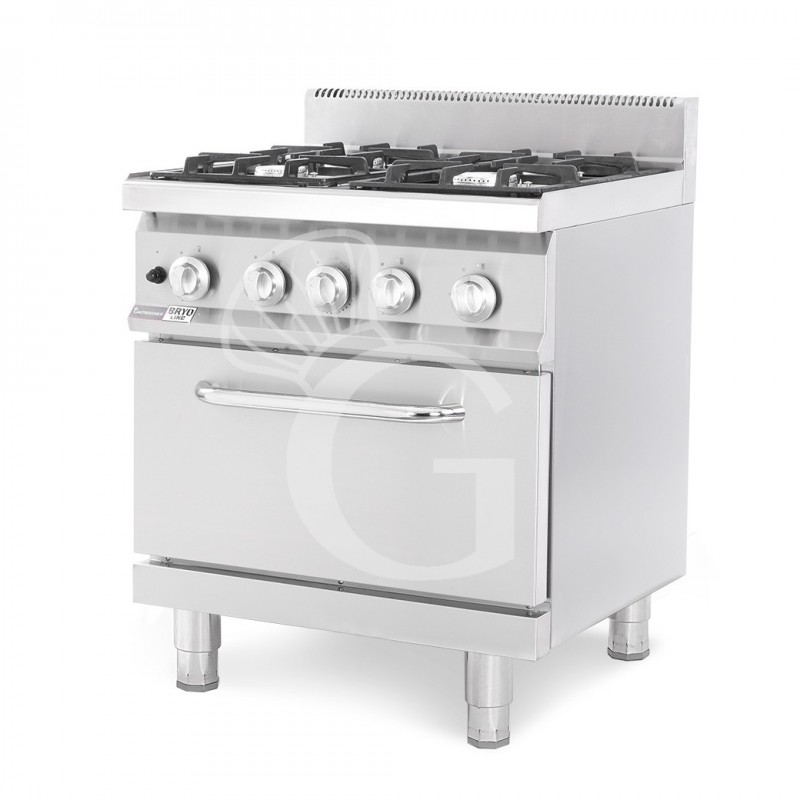 copy of Cucina a gas - 4 fuochi - forno a gas - bacinelle smaltate