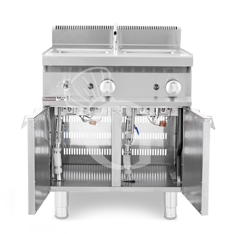 copy of Cuocipasta a gas su mobile chiuso - 1 vasca - capacità 40 LT - Lungh 700 mm