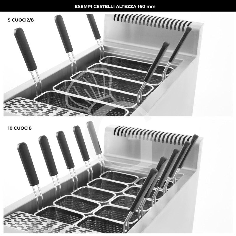copy of Cuocipasta elettrico su mobile chiuso - 1 vasca - capacità 40 LT