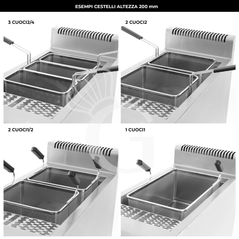 copy of Cuocipasta elettrico su mobile chiuso - 1 vasca - capacità 40 LT