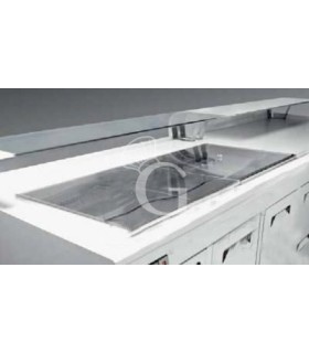 Coperchio in plexiglass per vasca refrigerata L1000