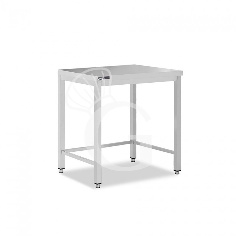 Edelstahltisch, B 800 mm X T 800 mm X H 865 mm