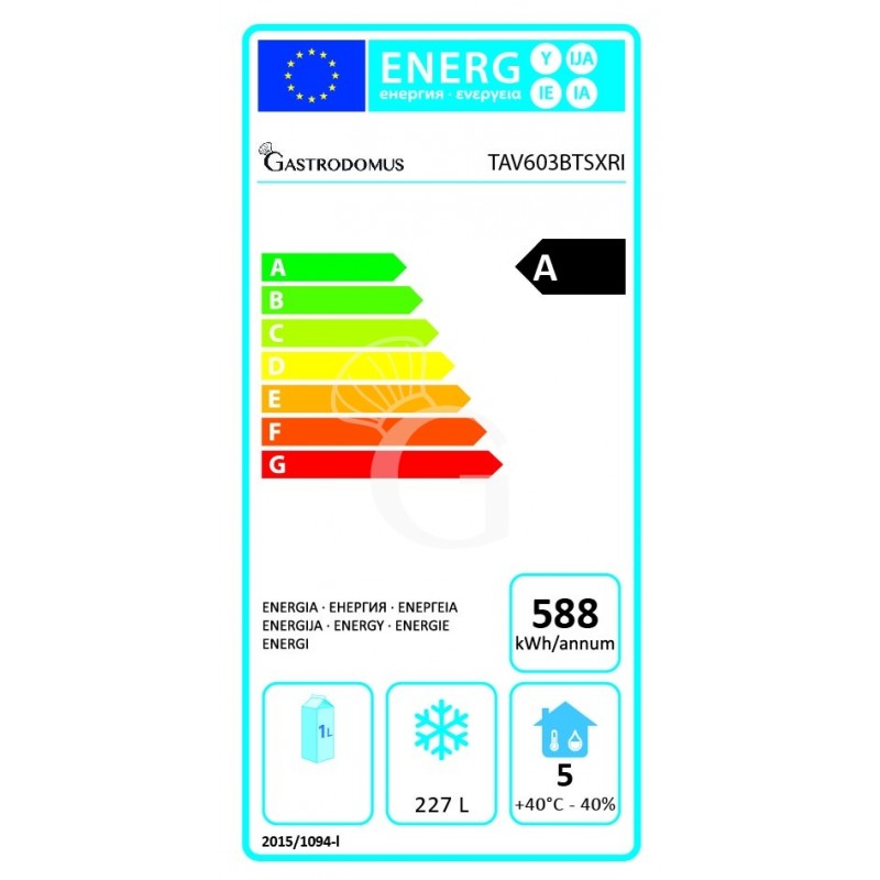 copy of Tavolo refrigerato 3 porte Prof. 600 mm - temperatura -18°C/-22°C