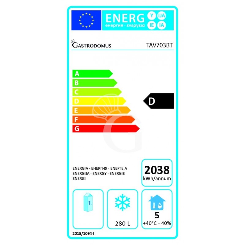 Tiefkühltisch, 3-türig, T 700 mm, -18°C/-22°C , Energieklasse G